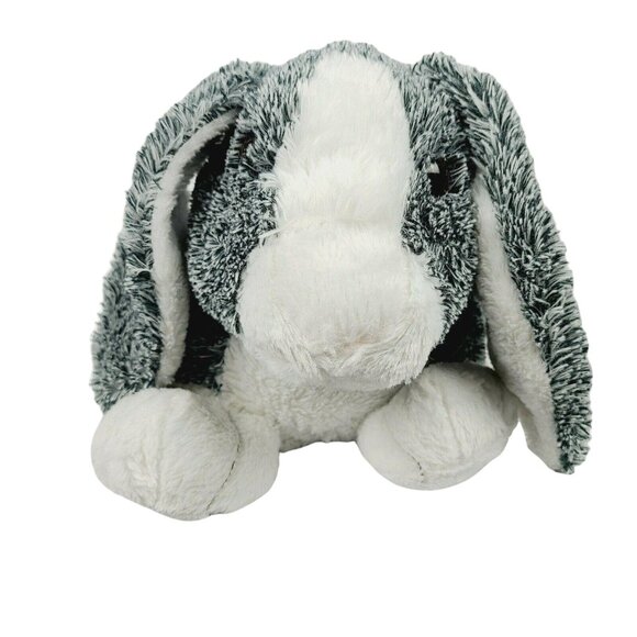 Bunny Rabbit Plush Gray White Realistic Easter Hare Large Stuffed Animal Toy - Picture 5 of 8